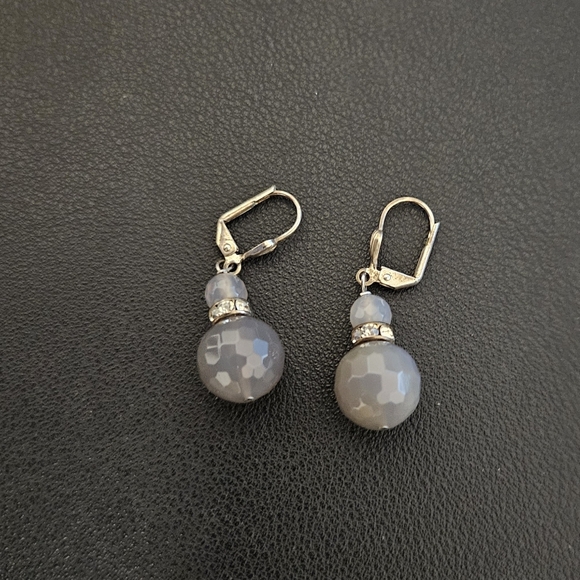 Lia Sophia Smokey Quartz Earrings - Picture 2 of 3